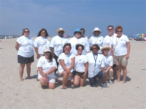 mrc members on the beach